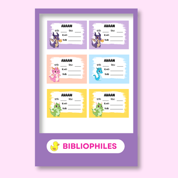 Dragon Book Labels | Personalised Dragon Labels - Bibliophiles
