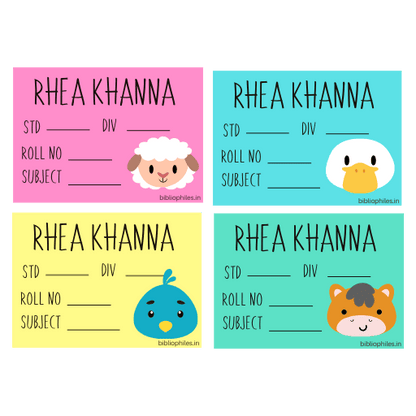 Farm Animals Book Labels | Personalised Premium Labels - Bibliophiles