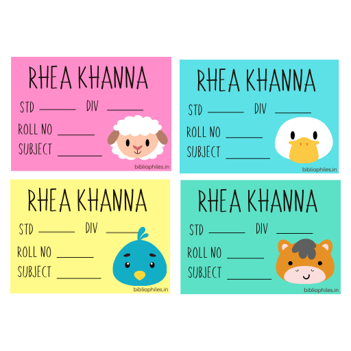 Farm Animals Book Labels | Personalised Premium Labels - Bibliophiles