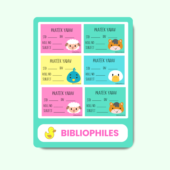 Farm Animals Book Labels | Personalised Premium Labels - Bibliophiles