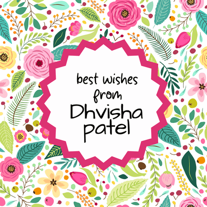 Flowers Personalised Gift Tag Stickers - Bibliophiles