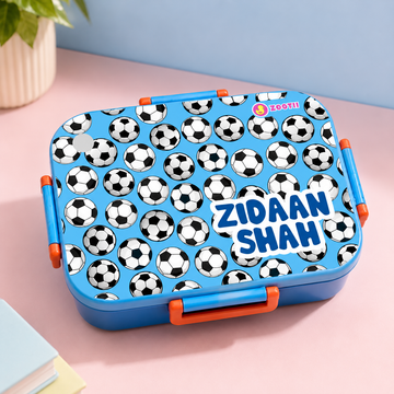 Premium Bento Lunch Box - Football Blue