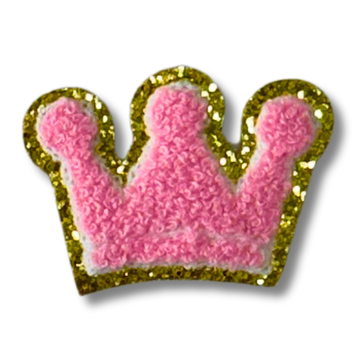 Funky Iron on Patches - Crown - Bibliophiles