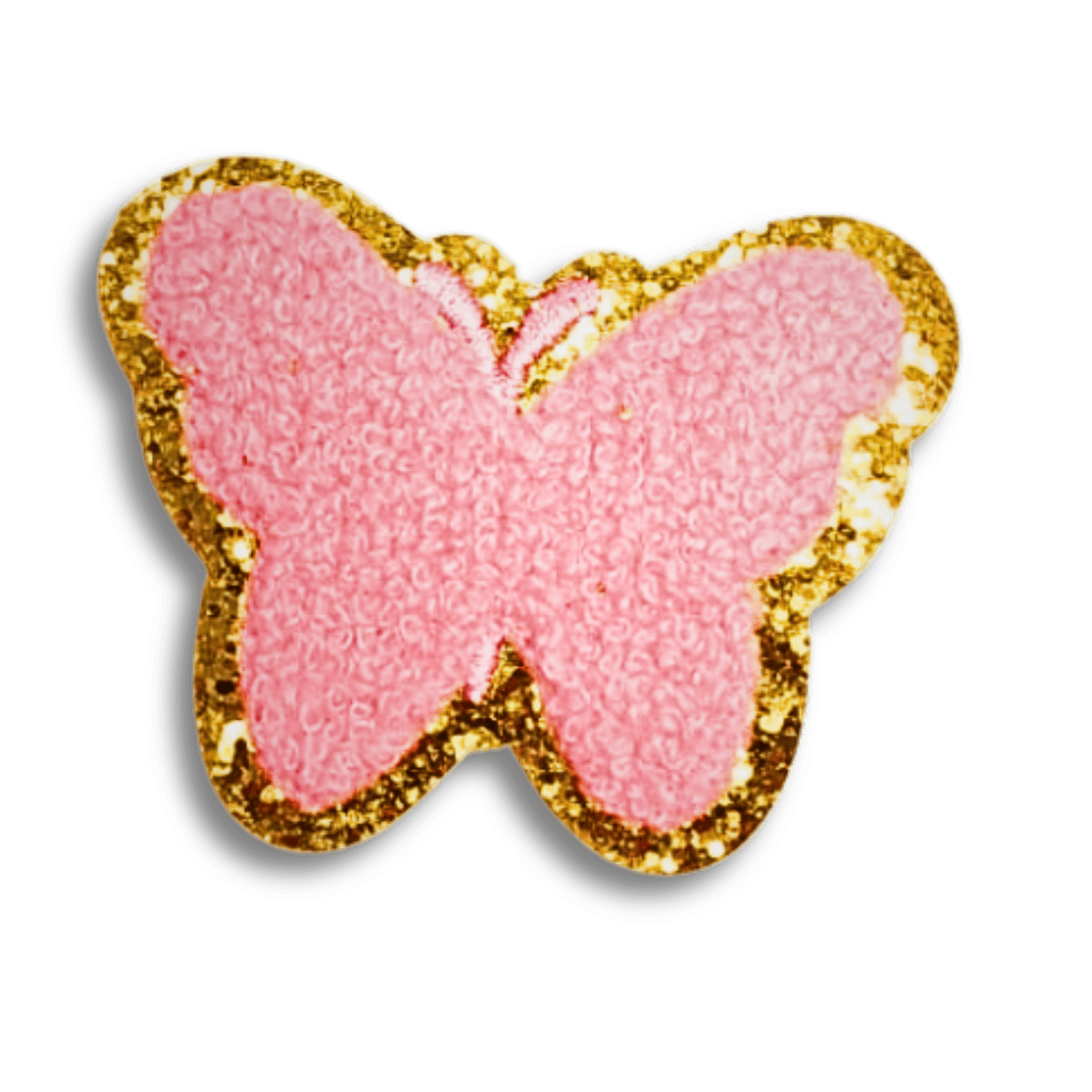 Funky Iron on Patches - Pink Butterfly - Bibliophiles