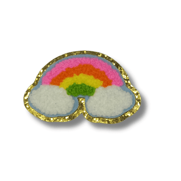 Funky Iron on Patches - Rainbow - Bibliophiles