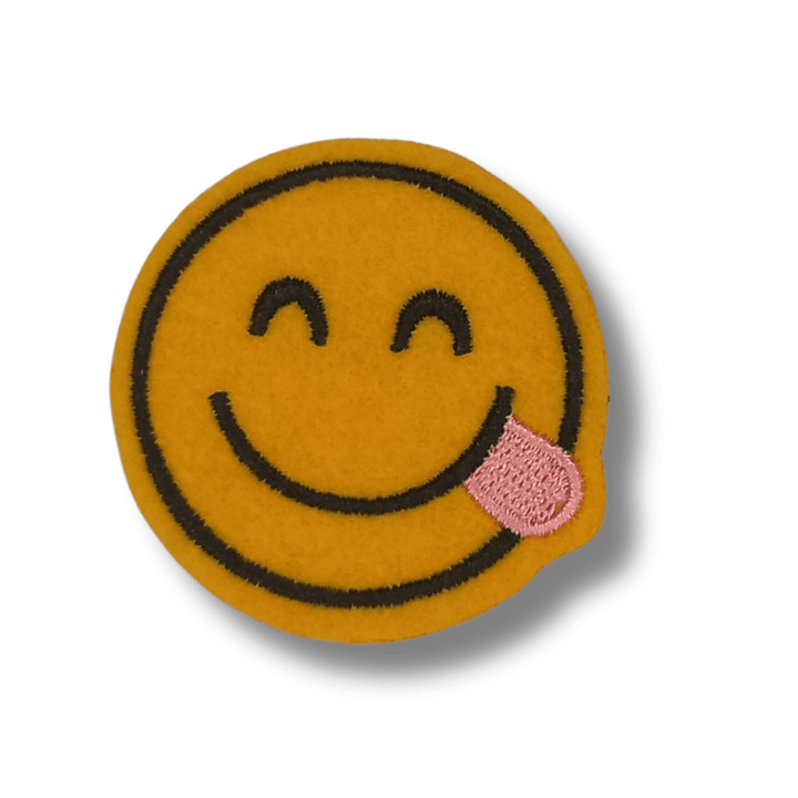Funky Iron on Patches - Smiley - Bibliophiles