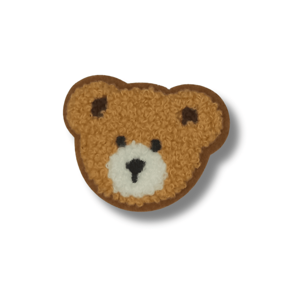 Funky iron on teddy patches for kids