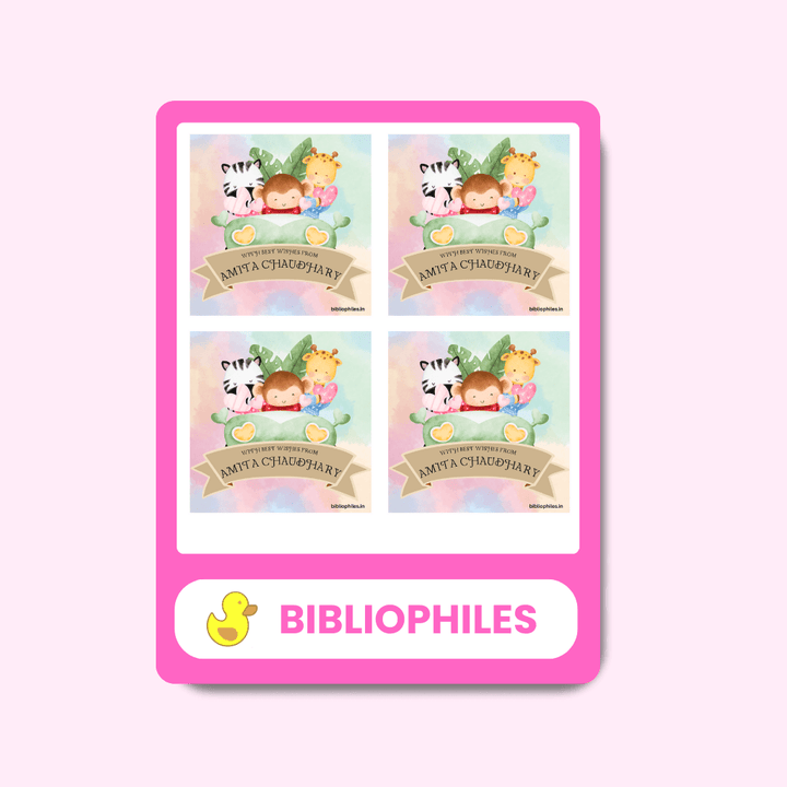 FunTrip Personalised Gift Tag Stickers - Bibliophiles