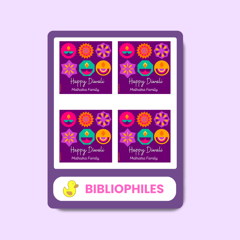 Gift Tag - Diwali - Bibliophiles