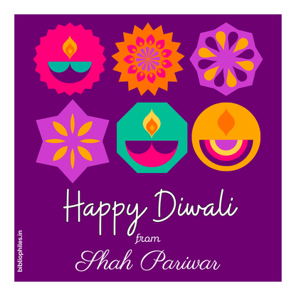 Gift Tag - Diwali - Bibliophiles
