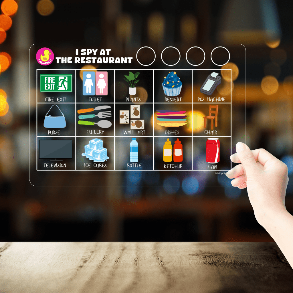 ISPY Game - At the Restaurant | Fun and Screen - Free Adventure for Kids - Bibliophiles