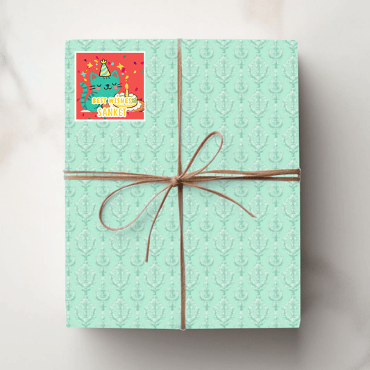 Kitty Cats Personalised Gift Tag Stickers - Bibliophiles