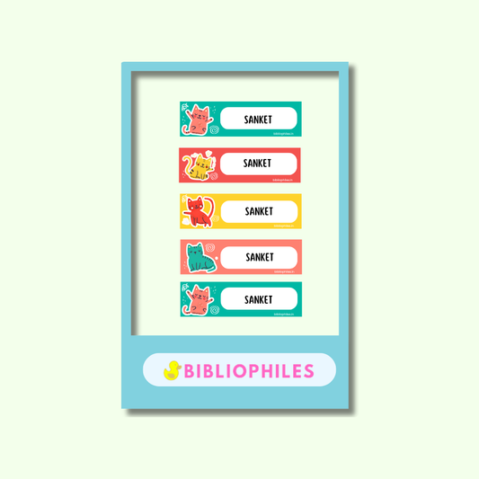 Kitty Cats Customized Waterproof Labels