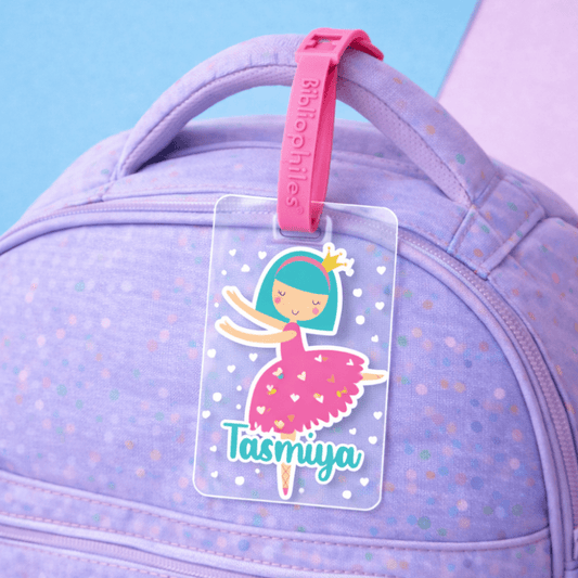 Luggage Tag - Ballerina (Transparent Tag) - Bibliophiles