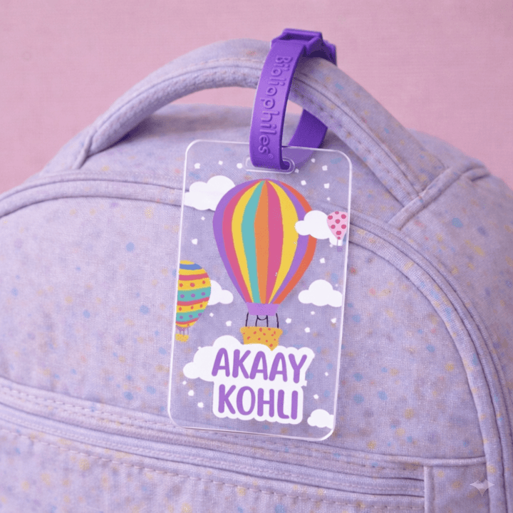 Luggage Tag - Balloon (Transparent Tag) - Bibliophiles