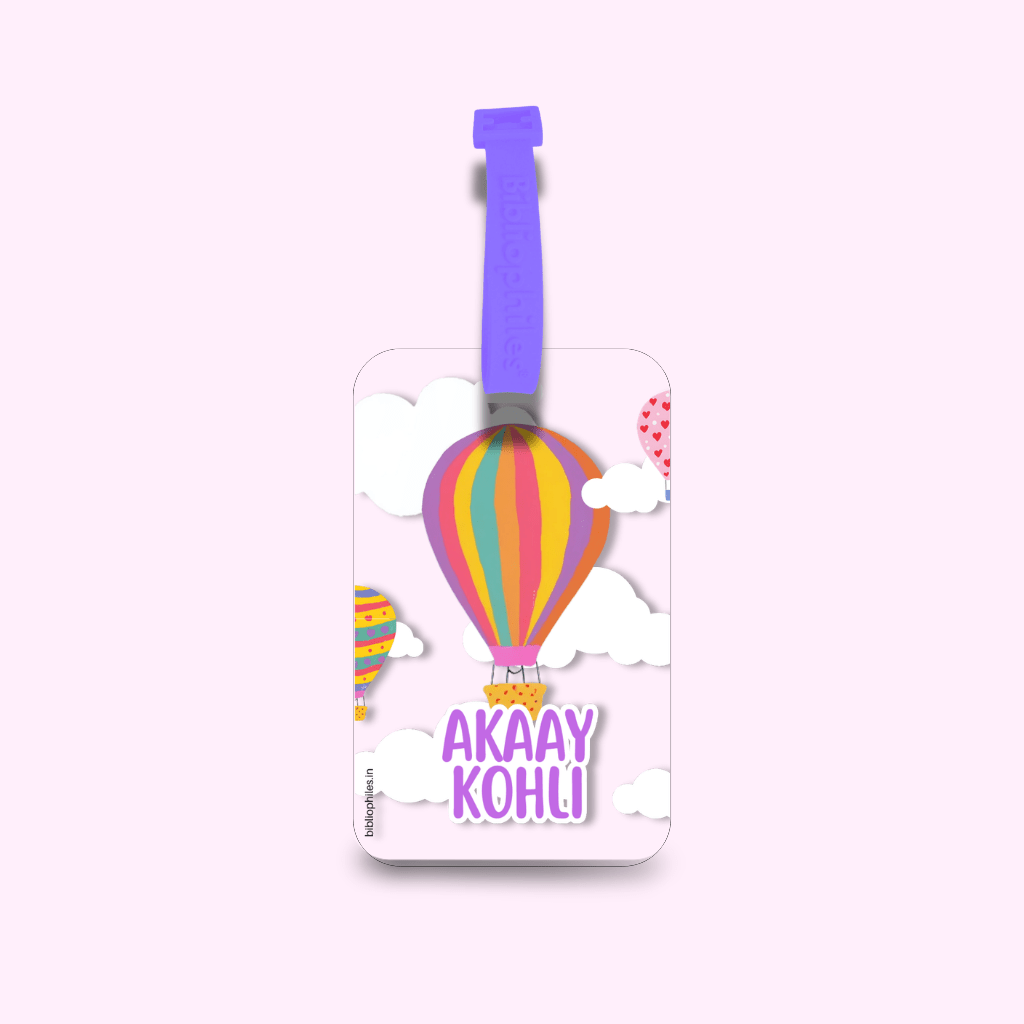 Luggage Tag - Balloon (Transparent Tag) - Bibliophiles