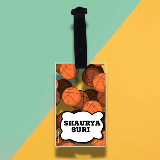 Luggage Tag - Basketball (Transparent Tag) - Bibliophiles