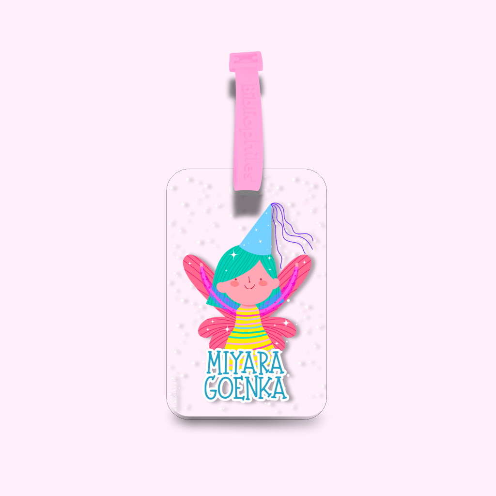 Luggage Tag - Birthday Fairy (Transparent Tag) - Bibliophiles