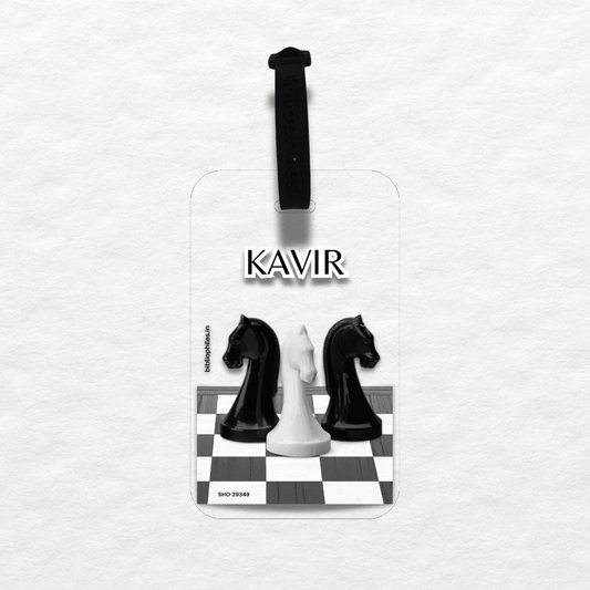 Luggage Tag - Chess Knight (Transparent Tag) - Bibliophiles