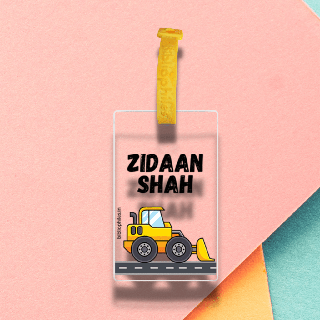 Luggage Tag - Construction (Transparent Tag) - Bibliophiles