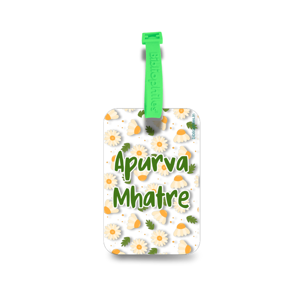 Luggage Tag - Daisy (Transparent Tag) - Bibliophiles