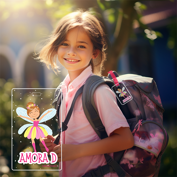 Luggage Tag - Fairy (Transparent Tag) - Bibliophiles