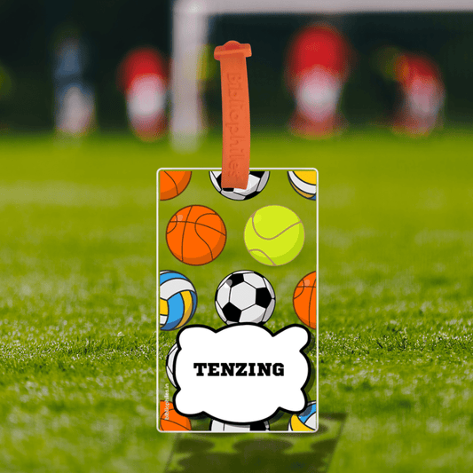 Luggage Tag - Football (Transparent Tag) - Bibliophiles