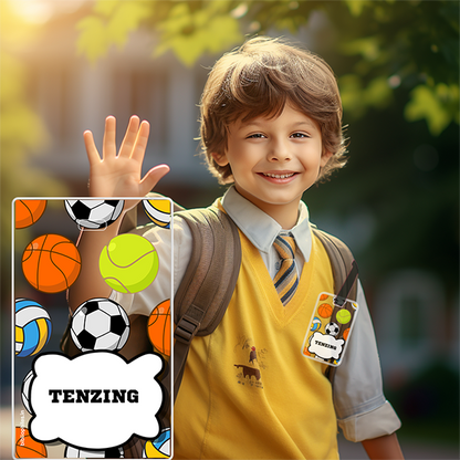 Luggage Tag - Football (Transparent Tag) - Bibliophiles