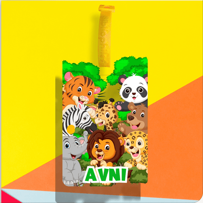 Luggage Tag - Jungle (Transparent Tag) - Bibliophiles