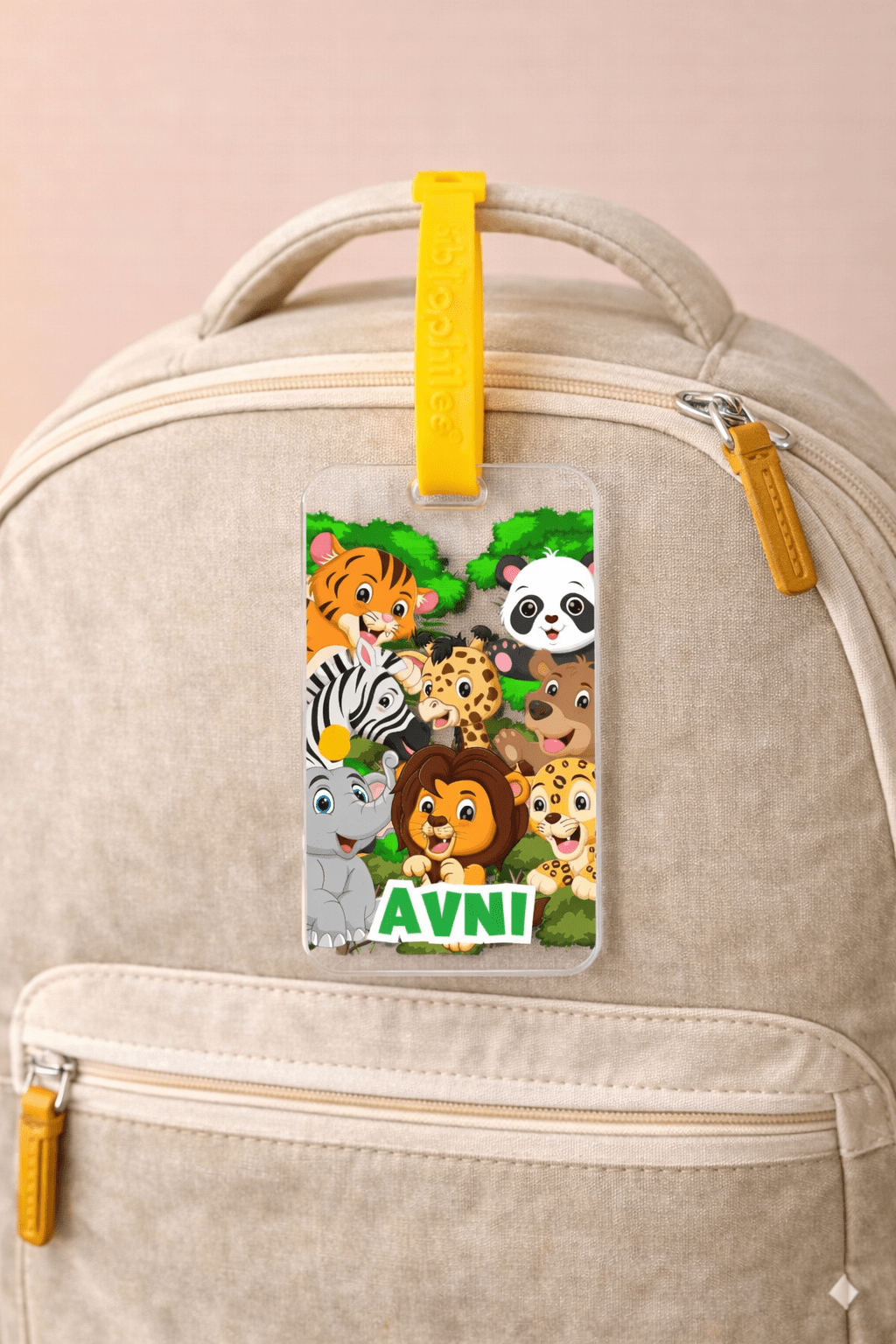 Luggage Tag - Jungle (Transparent Tag) - Bibliophiles