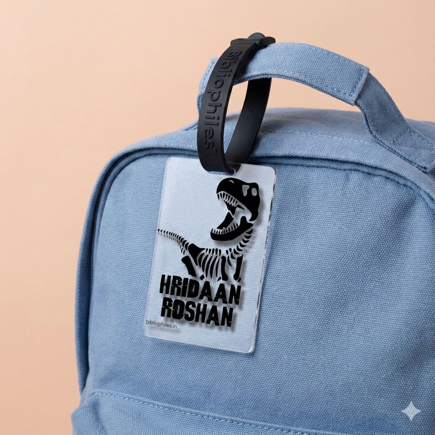 Luggage Tag - Jurassic (Transparent Tag) - Bibliophiles