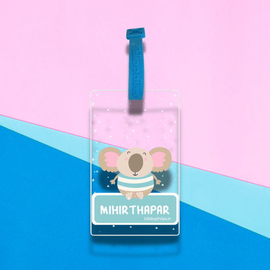 Luggage Tag - Koala (Transparent Tag) - Bibliophiles