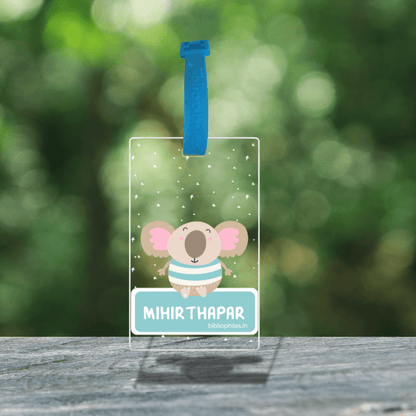 Luggage Tag - Koala (Transparent Tag) - Bibliophiles