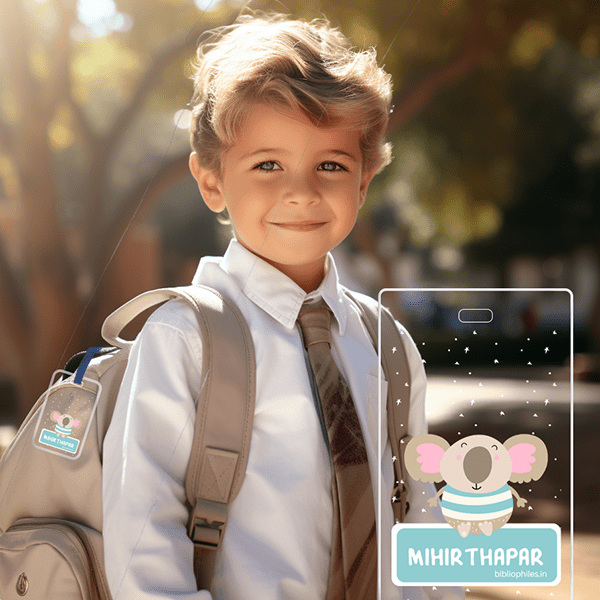 Luggage Tag - Koala (Transparent Tag) - Bibliophiles