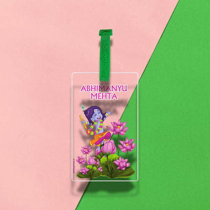 Luggage Tag - Krishna (Transparent Tag) - Bibliophiles