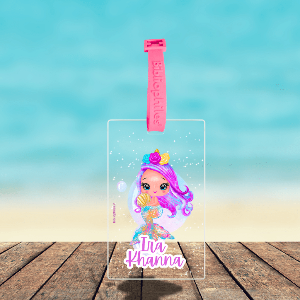 Luggage Tag - Mermaid (Transparent Tag) - Bibliophiles