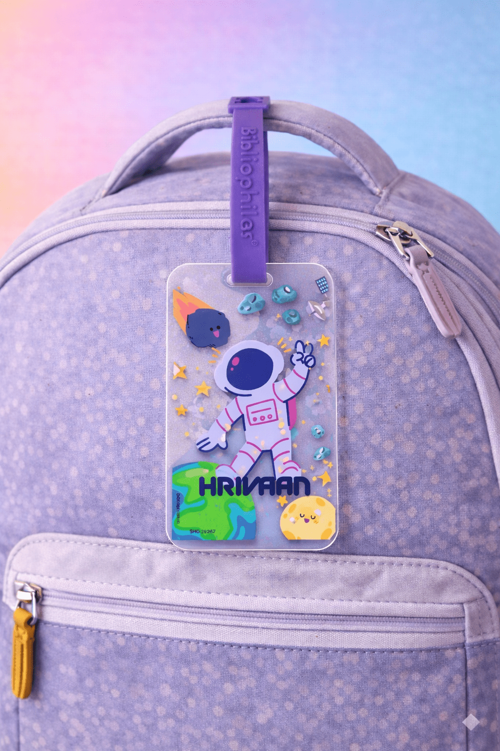 Luggage Tag - Space (Transparent Tag) - Bibliophiles