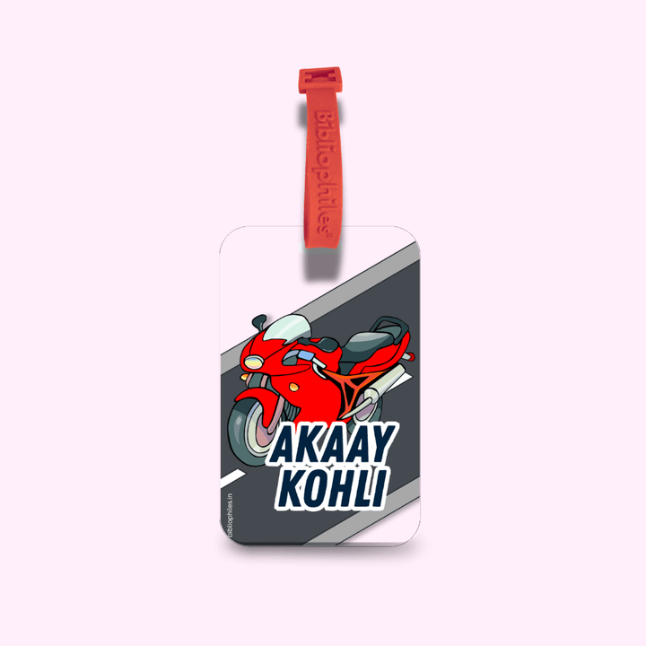 Luggage Tag - SuperBike (Transparent Tag) - Bibliophiles