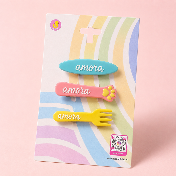 Cute Hair Clips - Days of the Week (Set of 7)