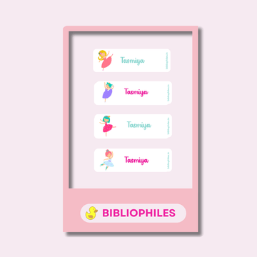 Personalised Clothes Stickers - Ballerina - Bibliophiles