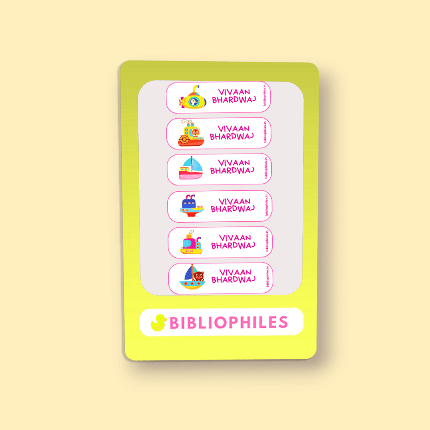 Personalised Clothes Stickers . Sea Adventures - Bibliophiles
