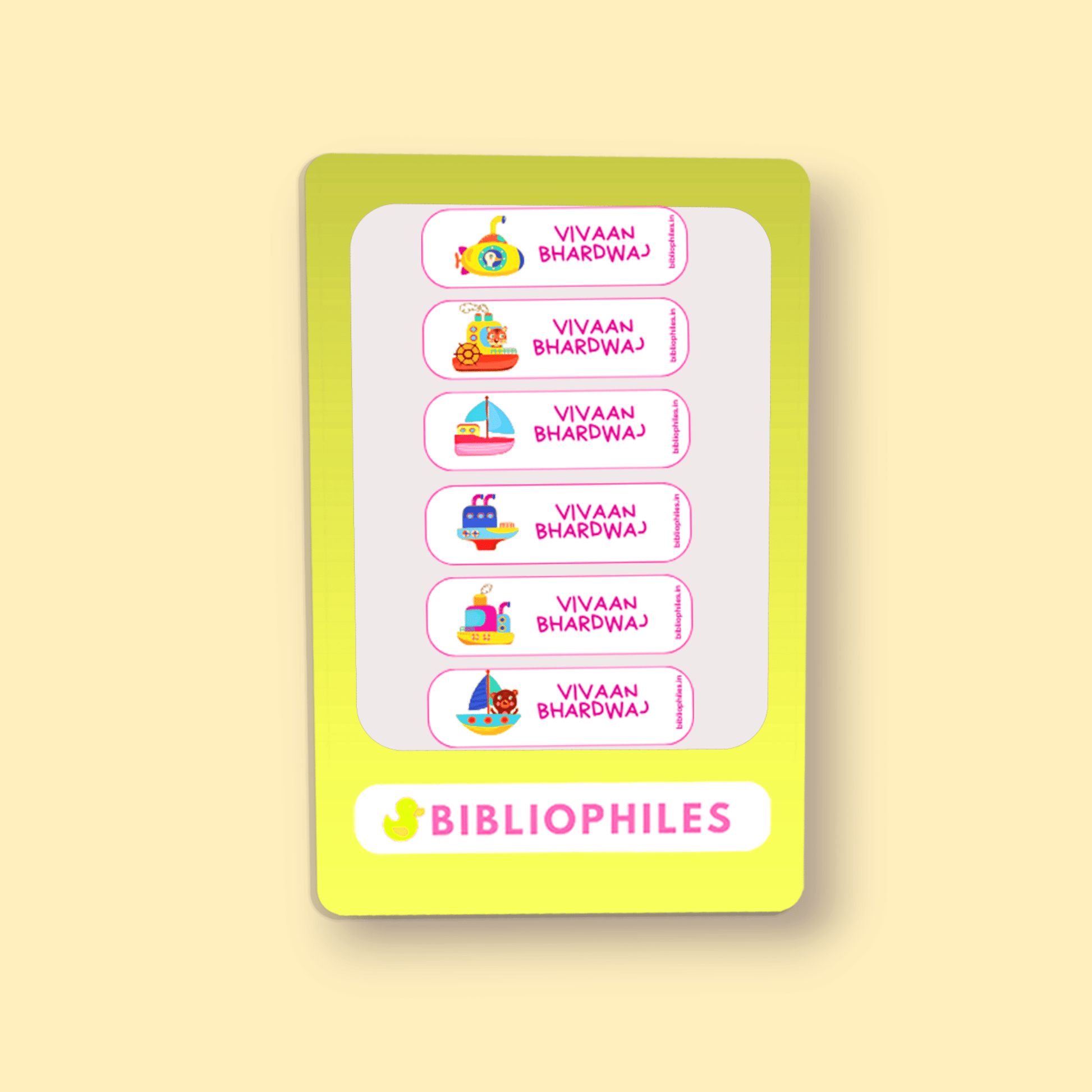 Personalised Clothes Stickers . Sea Adventures - Bibliophiles