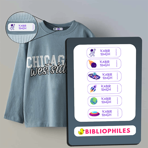 Personalized cloth sticker for kids clothes