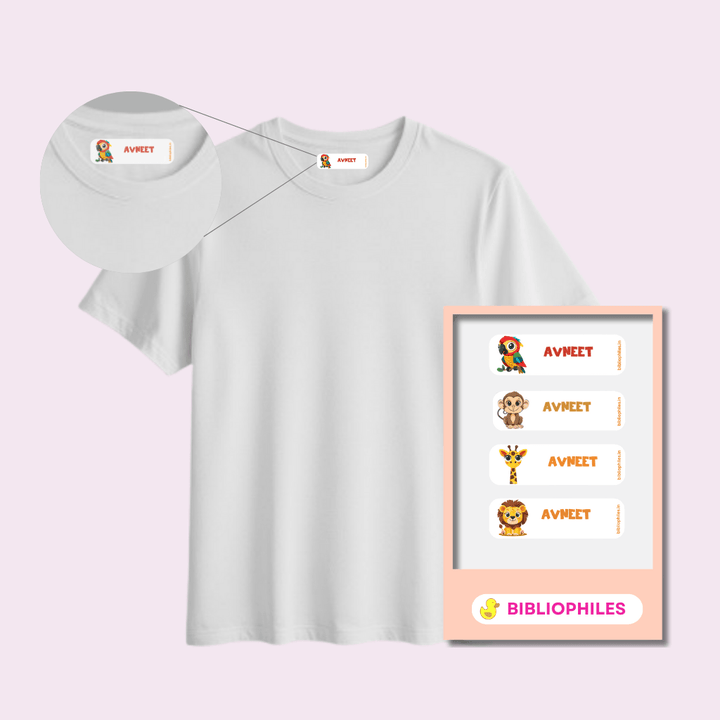 Personalised Clothes Stickers - Zootii - Bibliophiles