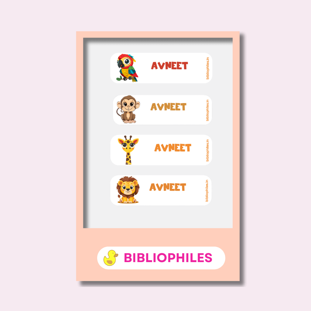 Personalised Clothes Stickers - Zootii - Bibliophiles