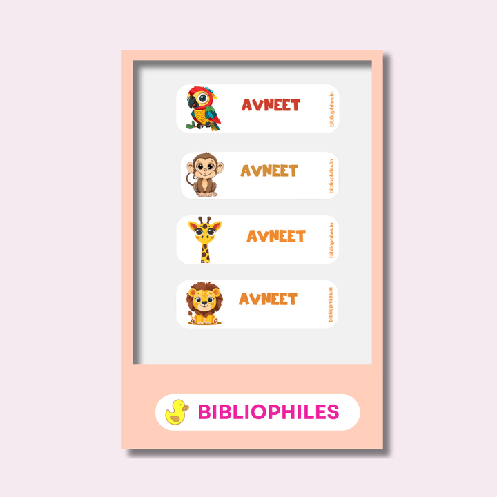 Personalised Clothes Stickers - Zootii - Bibliophiles