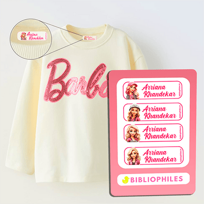 Personalised Clothes Stickers - Bibliophiles