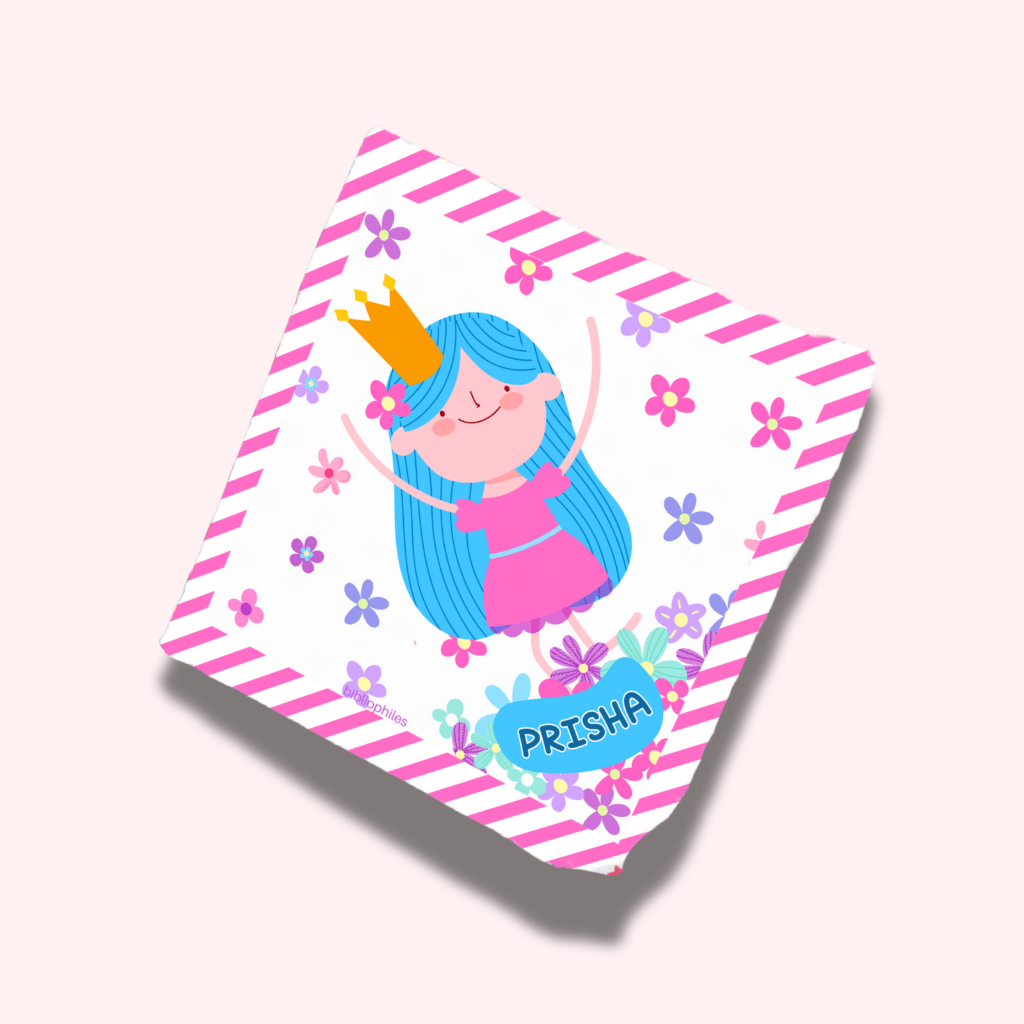Personalised Muslin Handkerchief Set - Mystical (Pack of 3) with Name Labels - Bibliophiles