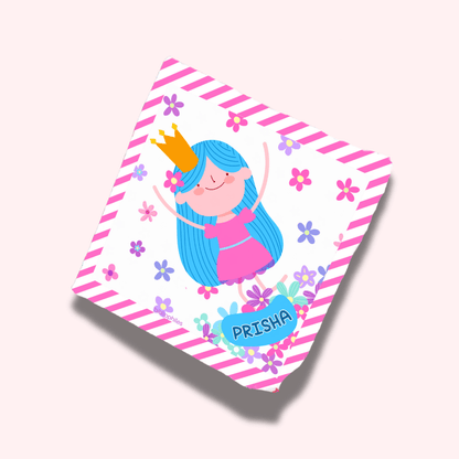 Personalised Muslin Handkerchief Set - Mystical (Pack of 3) with Name Labels - Bibliophiles