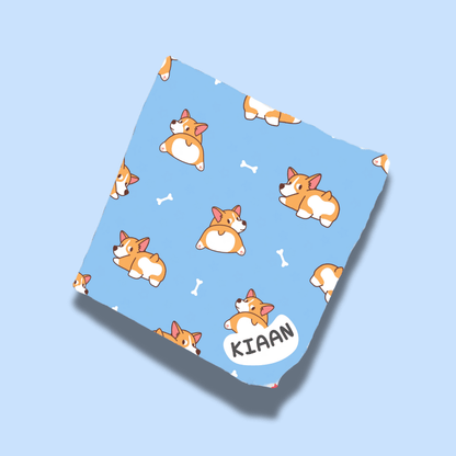 Personalised Muslin Handkerchief Set - Peppy Pack (Pack of 3) with Name Labels - Bibliophiles